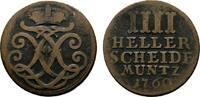Hessen-Kassel Cu 4 Heller Friedrich II. 1760-1785 -