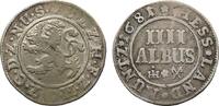 4 Albus (1/8 Taler) 1681 IHH Hessen-Kassel Karl 1670-1730 Kl. Prägeschwäche, sehr schön
