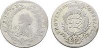 20 Kreuzer 1763 Stuttgart Württemberg Karl Eugen 1744-1793 Selten. Schön - sehr schön / fast sehr schön