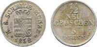 Sachsen-Albertinische Linie 1/2 Neugroschen Friedrich August II. 1836-1854 -