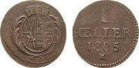 Sachsen-Albertinische Linie Cu Heller Friedrich August III. 1763-1806 -