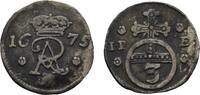 Braunschweig-Wolfenbüttel 3 Pfennig Rudolf August 1666-1685 -