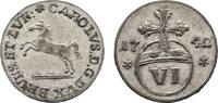 Braunschweig-Wolfenbüttel 6 Pfennig Karl I. 1735-1780 -