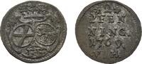 Fulda, Bistum 2 Pfennig Heinrich VIII. von Bibra 1759-1788 -