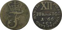 Osnabrück, Bistum 12 Pfennig Friedrich von York 1764-1802 -