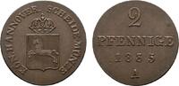Braunschweig-Calenberg-Hannover Cu 2 Pfennig Wilhelm IV. 1830-1837 -