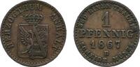 Anhalt-Dessau Cu Pfennig Leopold Friedrich 1817-1871 -