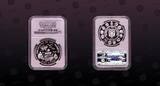 ECUADOR , KM# 95 , Silver, 5000 Sucres, 1991, Proof, Ibero-American Series - Native mask and three ships. Coin in excellent cond