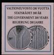 FINLAND, KM# 173 , Silver, 10 Euro, 2009, Proof, Council of State - 200th Anniversary. Coin housed in Original Mint capsule! Coi