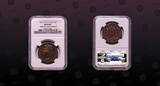 FRENCH COLONIES , KM# 11.1 , Bronze, 10 Centimes, 1825A, Mint Strike, King Charles X - bust left. NGC Scratch Resistant Holder!