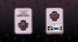 FRENCH COLONIES , KM E8, Bronze, 5 Centimes, 1824A, Specimen, Essai. King Louis XVIII - bust left. NGC Scratch Resistant Holder!