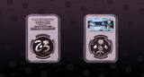 MALDIVES, KM# 92 , Silver, 500 Rufiyaa, AH1413-1993, Proof, 25 Years of Republic. Scarce type. Only 500 proofs struck! NGC Scra