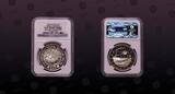 MALTA, KM# 64 , Silver, 5 Liri, 1984, Proof, World Fisheries Conference. Coin is undergraded by NGC. There are no hairlines or o