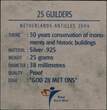 NETHERLANDS ANTILLES , KM# 83 , Silver, 25 Gulden, 2004, Proof, 50 Years Conservation of Monuments And Historic Buildings. Coin