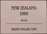 NEW ZEALAND , KM# 57a , Silver, 1 Dollar, 1986, Proof, Kakapo. Coin housed in Original Mint capsule! Coin in excellent condition
