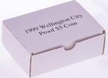 NEW ZEALAND , KM# 123 , Silver, 5 Dollars, 1999, Proof, Wellington Harbour Capital. Coin housed in Original Mint capsule! Coin i