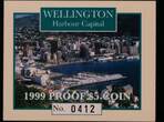 NEW ZEALAND , KM# 123 , Silver, 5 Dollars, 1999, Proof, Wellington Harbour Capital. Coin housed in Original Mint capsule! Coin i