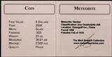 PALAU, KM# 143 , Silver, 5 Dollars, 2006, Proof, The Nantan Meteorite - meteorit insert. Scarce. Coin housed in Original Mint