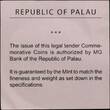 PALAU, KM# 138 , Silver, 5 Dollars, 2007, Proof, Marine Life Protection - Pearl Oyster. Colored with real Pearl. Coin housed in