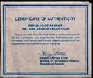 PANAMA, KM# 39.1b , Silver, 1 Balboa, 1981, Proof, Balboa bust. Coin in excellent condition!