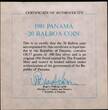 PANAMA, KM# 71 , Silver, 20 Balboas, 1981, Proof, Simon Bolivar, El Libertador. Coin in Original mint capsule! Excellent conditi