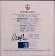 PITCAIRN ISLANDS , KM# 13 , Silver, 10 Dollars, 1997, Proof, 50th Wedding Anniversary of Queen Elizabeth II and Philip. Gold pl