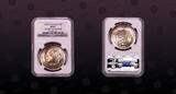 CURACAO , KM# 46 , Silver, 2-1/2 Gulden, 1944D, Mint Strike, Queen Wilhelmina. Scarce in Choice condition! NGC Scratch Resistant