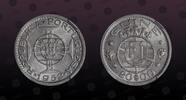 GUINEA - BISSAU 20 Escudos GUINEA BISSAU , KM# 11 , Silver, 20 Escudos, 1952, Mint Strike, Portuguese Guinea. Lettering: Guine. Scarce in Uncirculated -