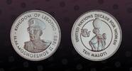 LESOTHO 10 Maloti LESOTHO, KM# 49 , Silver, 10 Maloti, 1985, Proof, Decade for Women. Coin in excellent condition! -