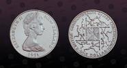 NEW ZEALAND 1 Dollar NEW ZEALAND , KM# 44a , Silver, 1 Dollar, 1974, Proof, Commonwealth Games. Coin in excellent condition! -