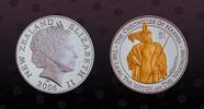 NEW ZEALAND 1 Dollar NEW ZEALAND , KM# 285 , Silver, 1 Dollar, 2006, Proof, Chronicles of Narnia - White Witch. Scarce and popular type! Coin housed -