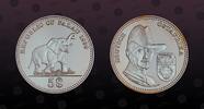 5 Dollars 1999 PALAU PALAU, KM# 18 , Silver, 5 Dollars, 1999, Proof, German East Africa - bust of V. Lettow-Vorbeck. Very popular and highly dema...