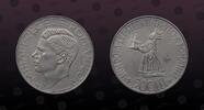 ROMANIA 500 Lei ROMANIA, KM# 60 , Silver, 500 Lei, 1941, Mint Strike, Mihai I. Nice silver coin! -