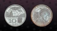 ROMANIA 10 Lei ROMANIA, Unlisted, Silver, 10 Lei, 2012, Proof, The 125th Anniversary of the Birth of Elena Caragiani-Stoinescu. Very rare coin -