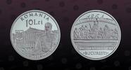 ROMANIA 10 Lei ROMANIA, Unlisted, Silver, 10 Lei, 2014, Proof, 150 Years since the Establishment of the University of Bucharest. Very rare coi -