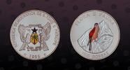 SAINT THOMAS & PRINCE ISLAND 1000 Dobras SAINT THOMAS & PRINCE ISLAND , KM# 76 , Silver, 1000 Dobras, 1995, Proof, Flora E Fauna - Bird. Enamel. Coin in excellent condit -