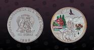 SAINT THOMAS & PRINCE ISLAND 1000 Dobras SAINT THOMAS & PRINCE ISLAND , KM# 93 , Silver, 1000 Dobras, 1998, Proof, Heidiland. Multicolored. Coin housed in Original Mint -