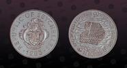 SEYCHELLES 25 Rupees SEYCHELLES, KM P2 , Silver, 25 Rupees, 1984, Proof, World Fisheries Conference. Silver Piefort. Scarce coin! Max. 500 pieces mi -