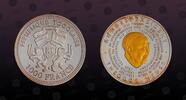 TOGO 1000 Francs TOGO , KM Unlisted , Silver, 1000 Francs, 2004, Proof, Theodor Heuss. Gold Plated head. Coin in excellent condition! -