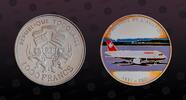 TOGO 1000 Francs TOGO , Unlisted, Silver, 1000 Francs, 2004, Proof, Airplane-A319. Multicolored. Coin in excellent condition! -