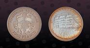 TOGO 1000 Francs TOGO , Unlisted, Silver, 1000 Francs, 2006, Proof, Chersones - Sailing ship. Coin in excellent condition! -