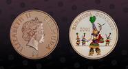 BERMUDA 5 Dollars BERMUDA, KM# 120 , Silver, 5 Dollars, 2001, Proof, Gombey Dancers - coloured. Coin in excellent condition! -