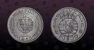 CAPE VERDE 10 Escudos CAPE VERDE , KM# 10 , Silver, 10 Escudos, 1953, Mint Strike, Republica Portuguesa. Nice Colonial coin! Excellent condition! As s -