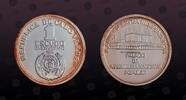 CAPE VERDE 1 Escudo CAPE VERDE , KM# 23a , Silver, 1 Escudo, 1985, Proof, 10th Anniversary of Independence. Scarce type in silver. Coin in excellent -