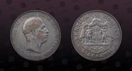 CRETE 5 Drachmai CRETE , KM# 9 , Silver, 5 Drachmai, 1901A , Mint Strike, Prince George on Obervse. Nice silver coin! -