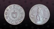CUBA 10 Pesos CUBA, KM# 337 , Silver, 10 Pesos, 1991, Proof, Ibero-American-Columbus at Gardenas. Coin in excellent condition! -