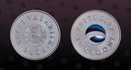 ESTONIA 10 Krooni ESTONIA, KM# 40 , Silver, 10 Krooni , 2004, Proof, Estonian Flag. Colored. Coin in excellent condition! -
