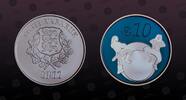 ESTONIA 10 Euro ESTONIA, KM# 71 , Silver, 10 Euro, 2011, Proof, Estonia's Future. Colored. Coin housed in Original Mint capsule! Coin in excelle -