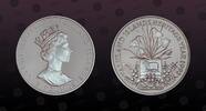 FALKLAND ISLANDS 2 Pounds FALKLAND ISLANDS , KM# 35a , Silver, 2 Pounds, 1992, Proof, Falkland Islands Heritage Year 1992. Scarce silver proof coin in exc -