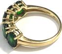 Ring Harry Ivens 5x Chromdopsid oval + 375er Gelbgold (9 Karat GG) Gr. 61
